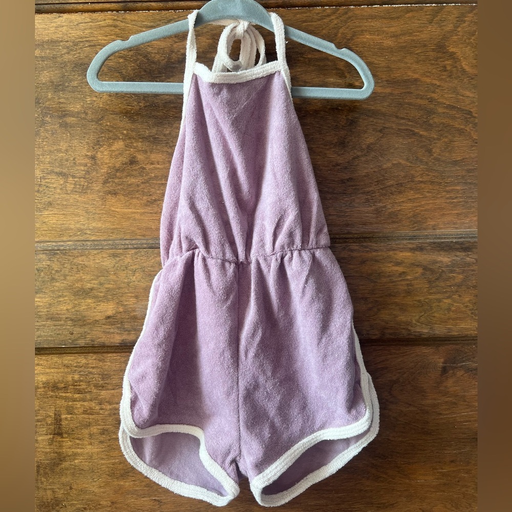 Eadaei. | Mauve Halter Terry Cloth Romper (18-24 months) NWT